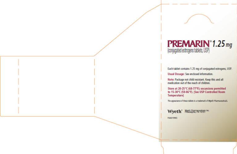 Premarin 1.25 mg tablet