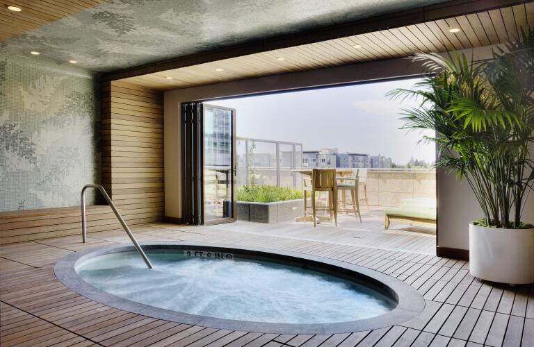 luxury hot tub