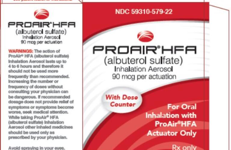 PROAIR HFA Pictures, Images, Labels Healthgrades