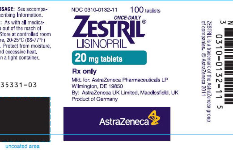 zestril tablets 20mg