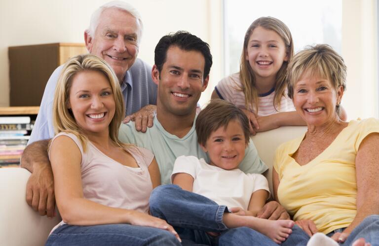 happy family, group, family