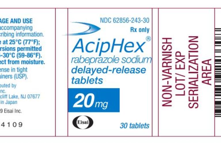 Aciphex rabeprazole 20 mg