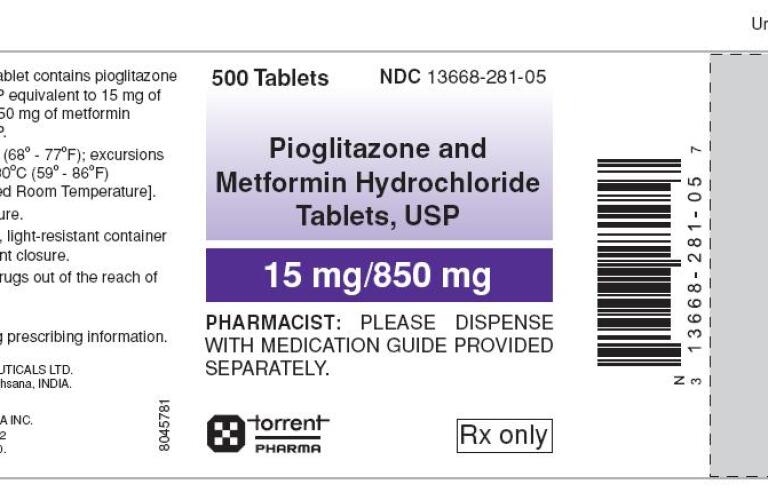 pioglitazone hcl and metformin hcl