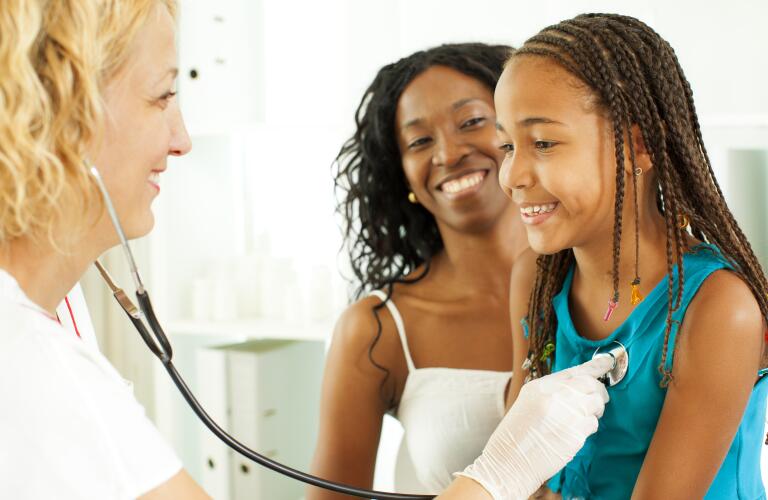 Child Visit Doctors Office with parent.