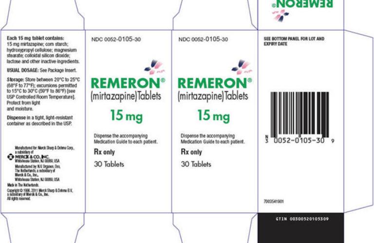 Remeron mirtazapin 50 mg