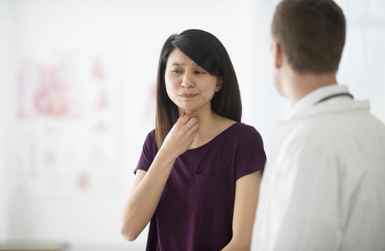 Sore throat exam