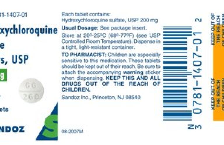 hydroxychloroquine sulfate pictures