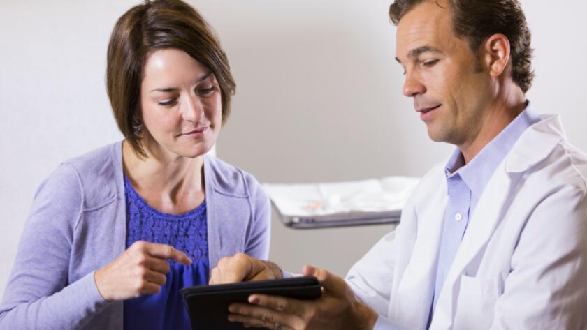 Doctor and patient conversation