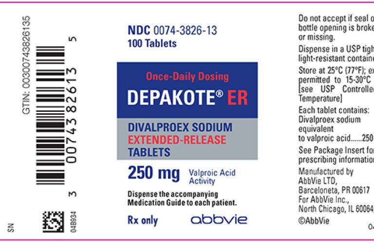 Depakote er 250mg