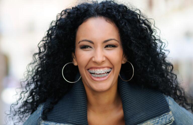 Adult Woman with Braces