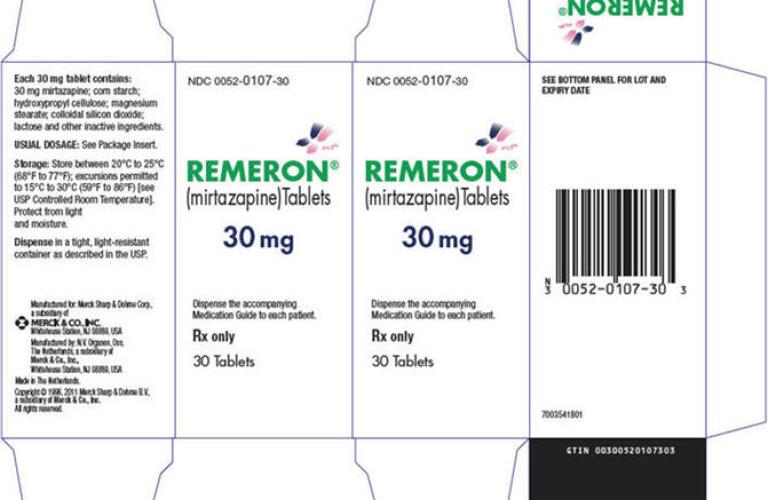 remeron 45 mg tablets