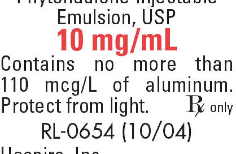 Vitamin K1 Pictures, Images, Labels | Healthgrades | (phytonadione injection, emulsion)