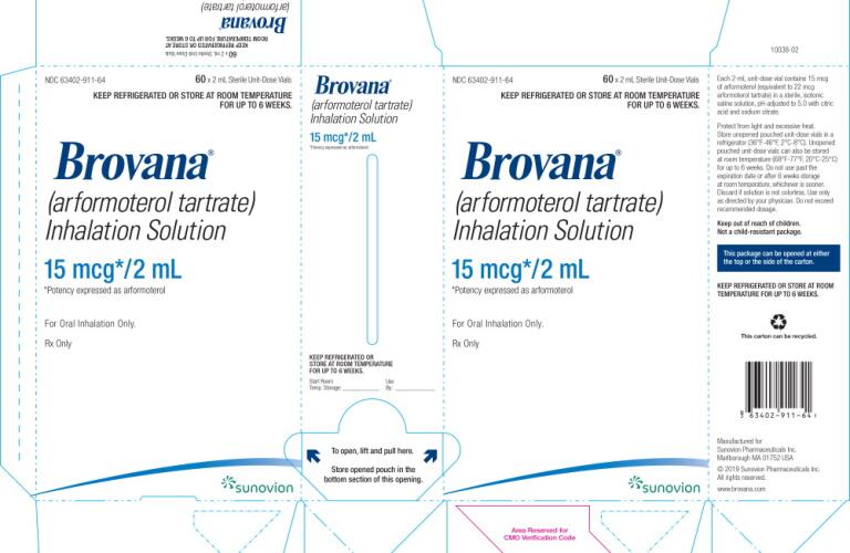 Brovana Healthgrades Arformoterol Tartrate Solution Brovana inhalation solution is for use by nebulization only. brovana healthgrades arformoterol