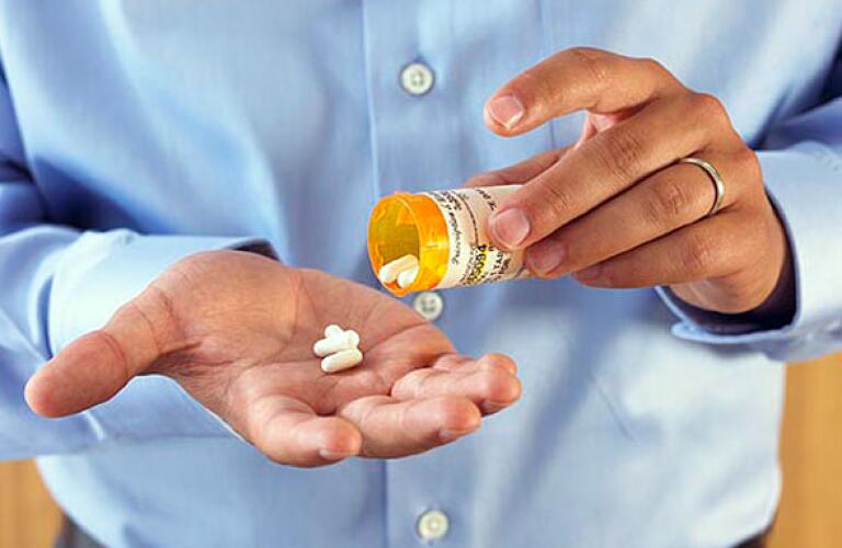 Taking medicine