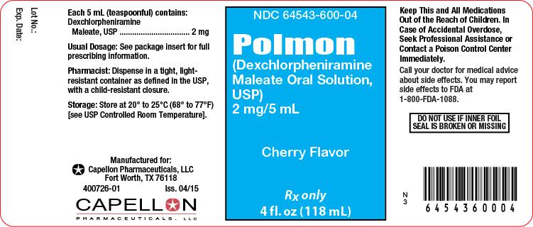 Polmon Dexchlorpheniramine Maleate Solution Pictures